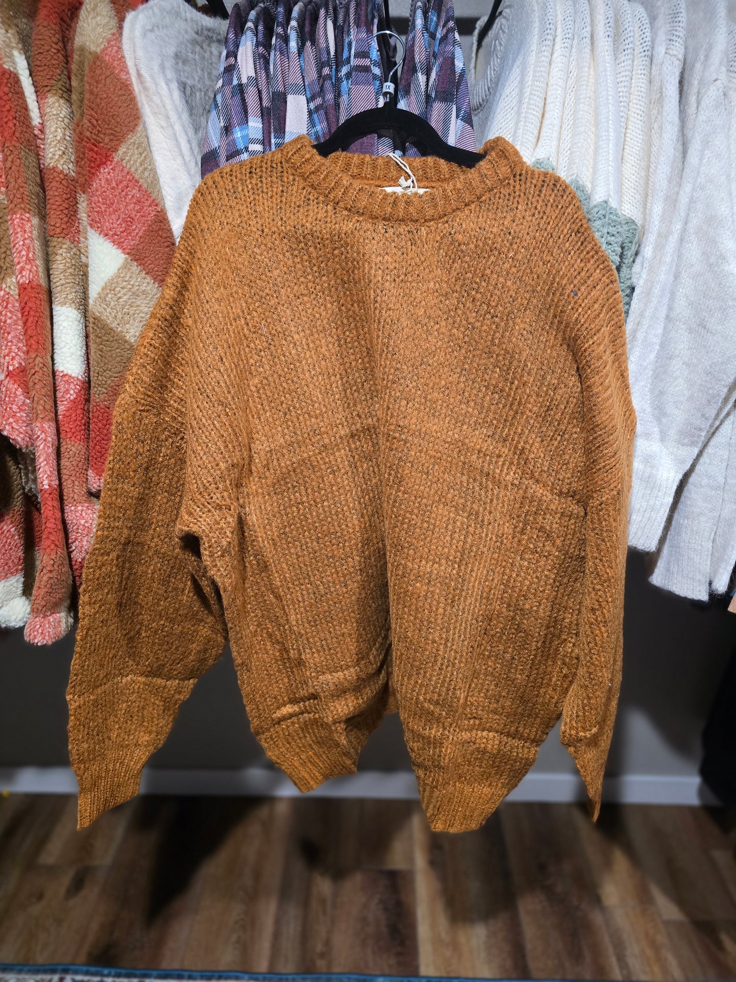 In Store Plus Rust Sweater