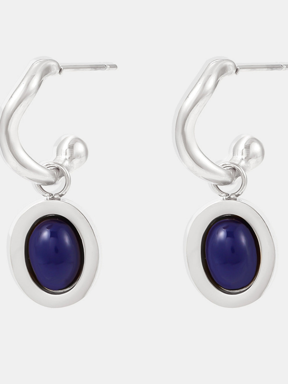 Oval Drop Earrings