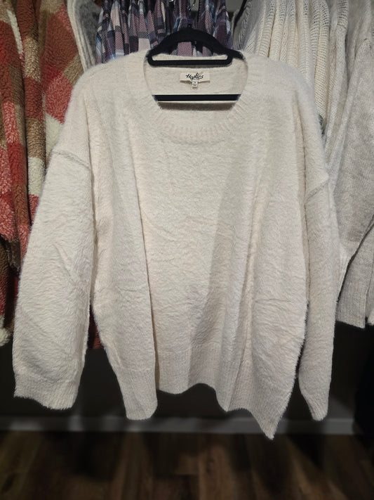 In Store Plus Classic Elegance Cream Sweater