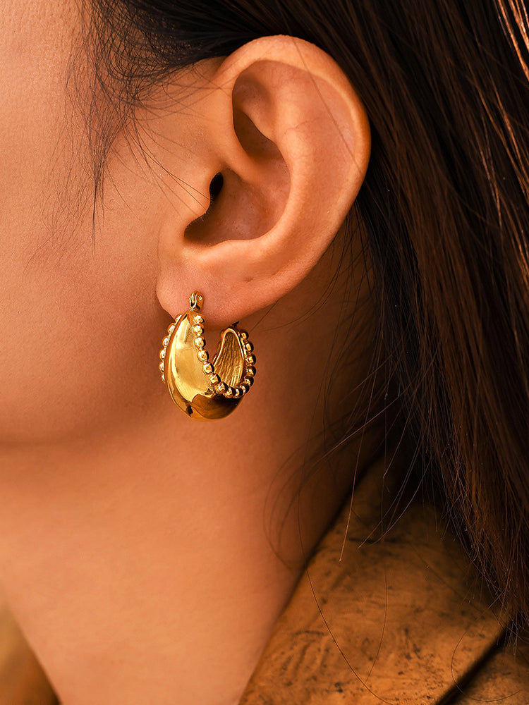18K Gold-Plated Huggie Earrings
