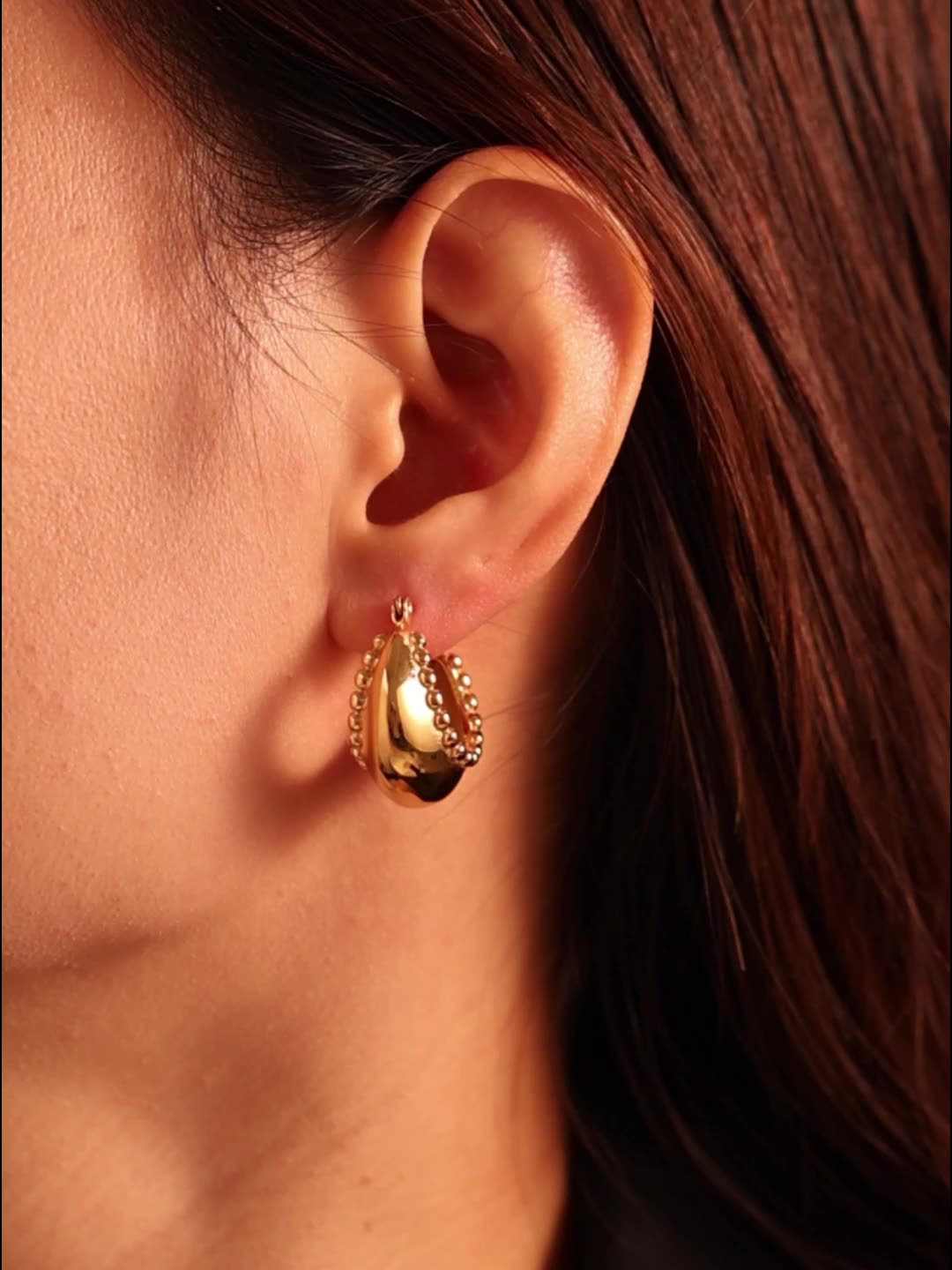 18K Gold-Plated Huggie Earrings
