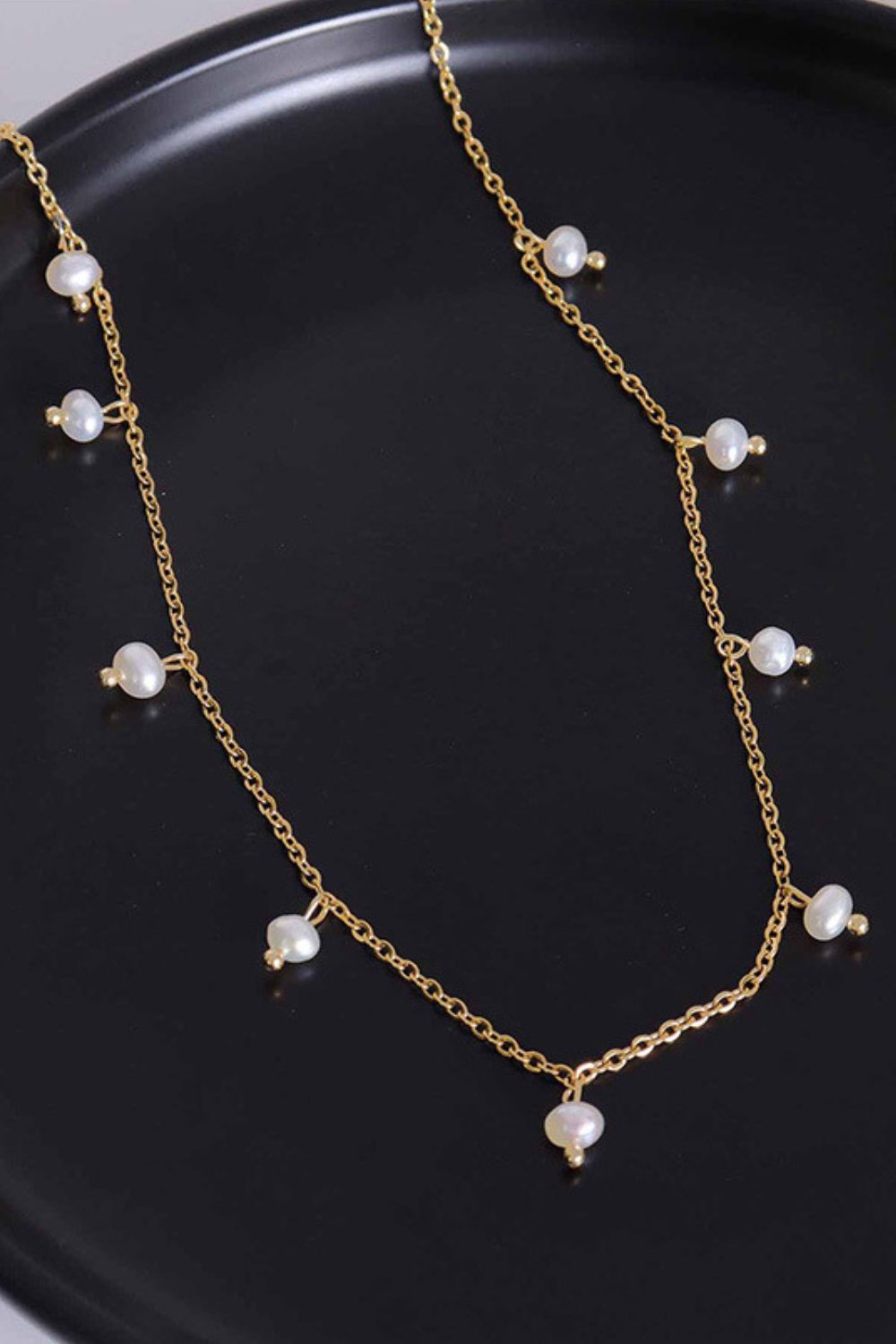 18K Gold-Plated  Pearl Necklace
