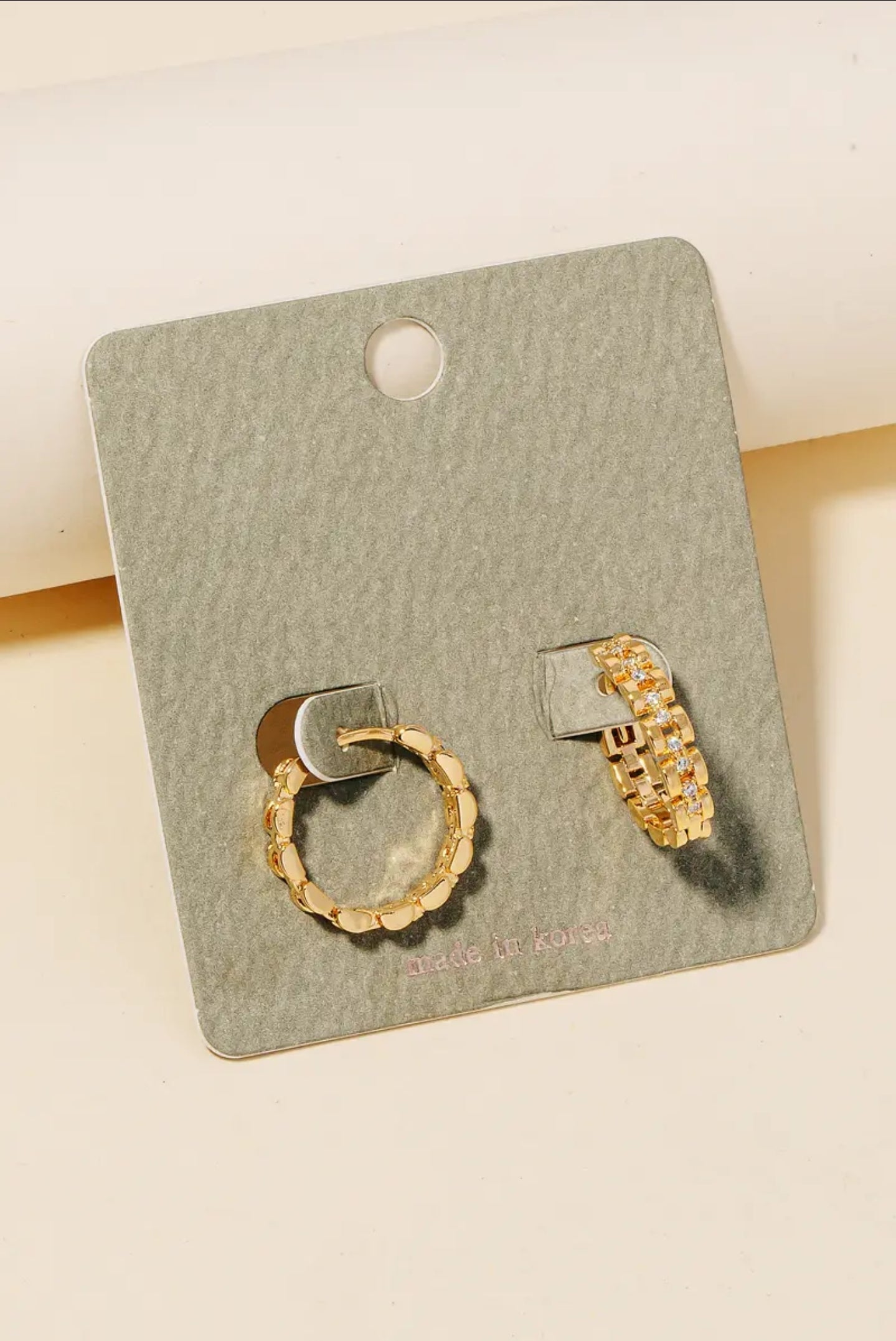 In Store Gold Hoop Earrings