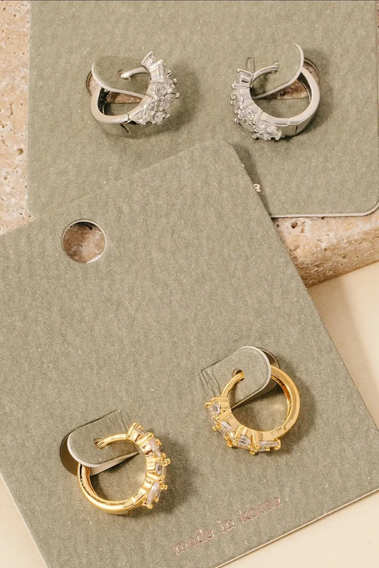 In Store Diamond Hoop Earrings