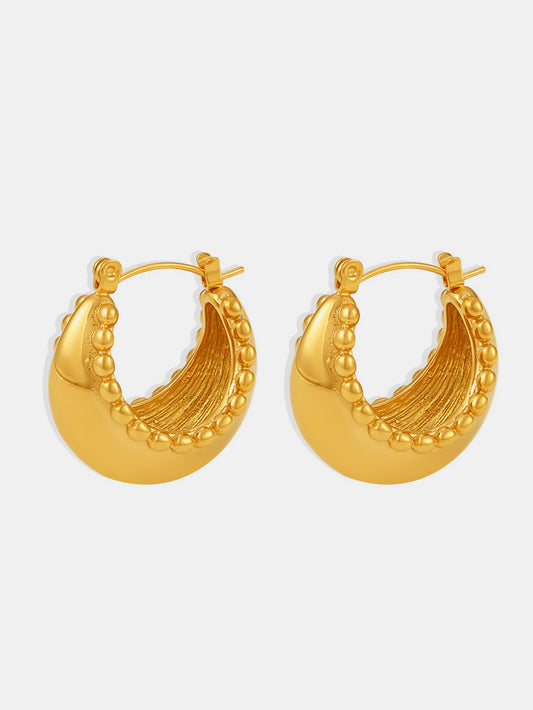 18K Gold-Plated Huggie Earrings